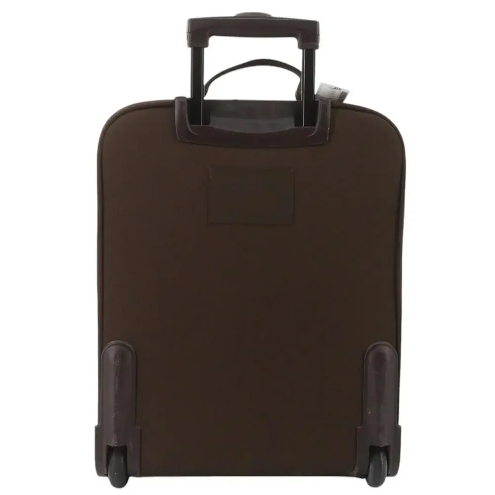 Hermes Vintage Suitcase Carry-On Acapulco Brown Rolling Bag Travel Luggage Rare